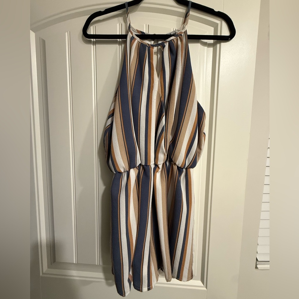 Multicolor Striped Romper